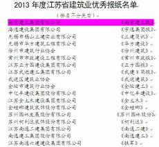 南京建工集团企业报、网站获江苏省建筑业优秀报纸、优秀网站殊荣